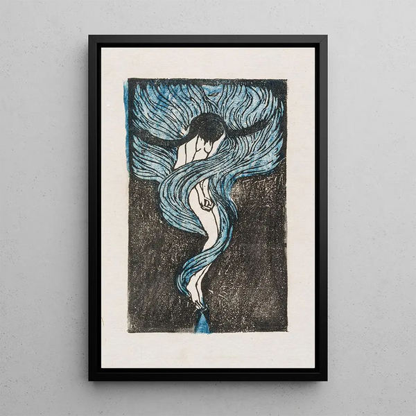 Melancholy - Tanaka Kyōkichi — framed artwork on a wall