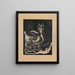 L'eunuque et le coquelicot rouge - Tanaka Kyōkichi — framed artwork on a wall