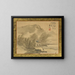 A house in a bamboo grove by the water - Tani Bunchō — framed artwork on a wall