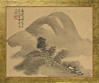 Mountain Landscape Painting - Tani Bunchō — artwork view