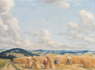 Harvest in the High Lands of Bohemia-Moravia - Tavík František Šimon — artwork view