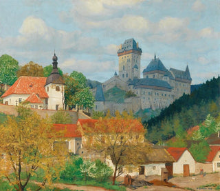 View of Karlštejn Castle near Prague - Tavík František Šimon — artwork view