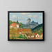 View of Karlštejn Castle near Prague - Tavík František Šimon — framed artwork on a wall