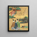 The Sumiyoshi Beach from Ise Monogatari - Tawaraya Sōtatsu — framed artwork on a wall