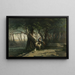 Pause dans un bosquet - Telemaco Signorini — framed artwork on a wall