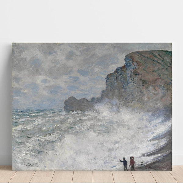 Reproduction of the painting Violent Weather at Étretat - Claude Monet