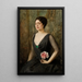 Portrait of Izabela Szembekowa - Teodor Axentowicz — framed artwork on a wall