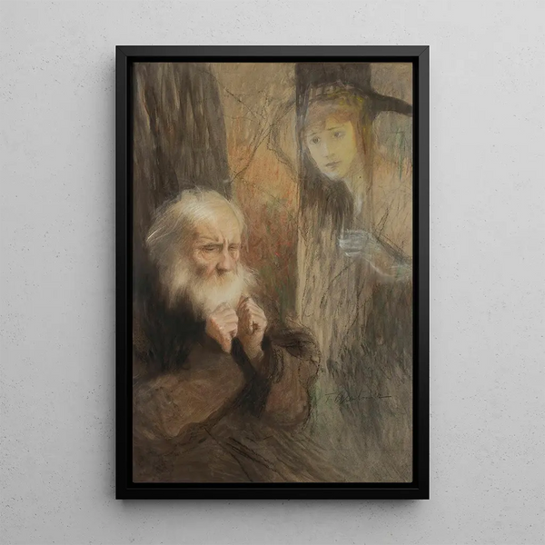 Memory of Vision - Teodor Axentowicz — framed artwork on a wall