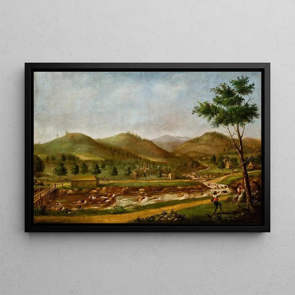 Mountain View - Teodor Baltazar Stachowicz — framed artwork on a wall