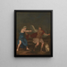 Circe transforming King Picus into a woodpecker - Teodor Lubieniecki — framed artwork on a wall