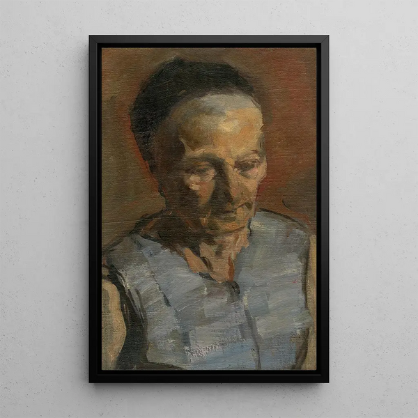 Portrait of a Woman - Teodor Zemplényi — framed artwork on a wall
