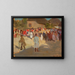 Dans le village le dimanche - Teodor Ziomek — framed artwork on a wall