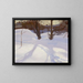 Winter Landscape Painting - Teodor Ziomek — framed artwork on a wall