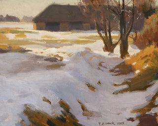 Winter Thaw Painting - Teodor Ziomek — artwork view