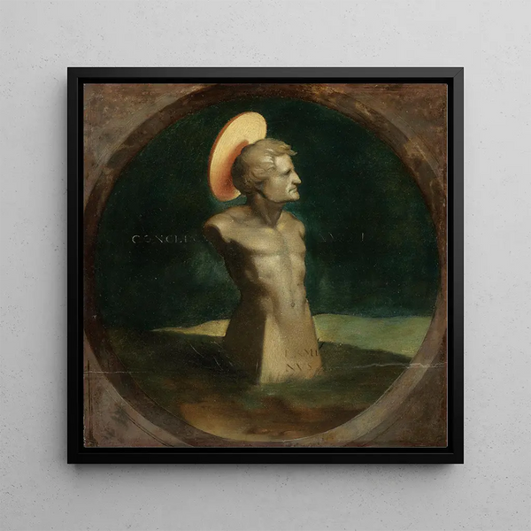 Terminus, the Erasmus device - Hans Holbein the Younger — framed artwork on a wall