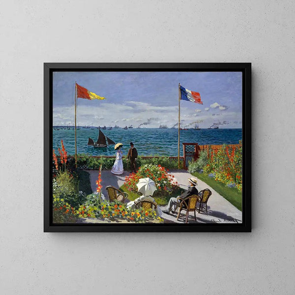 Reproduction of the painting Terrace at Sainte-Adresse by Claude Monet
