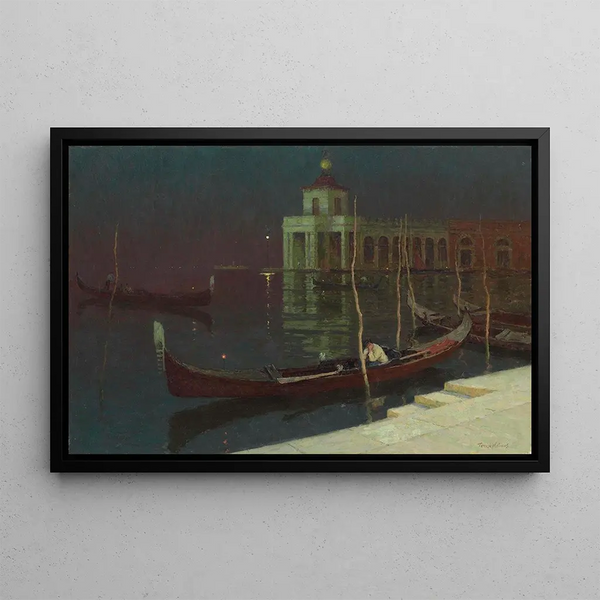 Night in Venice - Terrick Williams — framed artwork on a wall