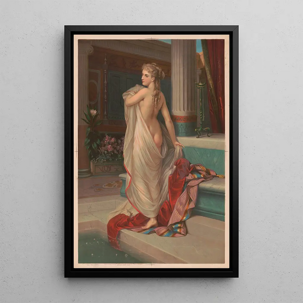 Bath Exit - Tetsu Massin — framed artwork on a wall