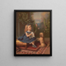 Lesson in Reading - Testu Massin — framed artwork on a wall