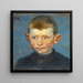 Head of a Boy - Peder Severin Krøyer — framed artwork on a wall
