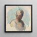 Head of a Man - Honor Daumier — framed artwork on a wall
