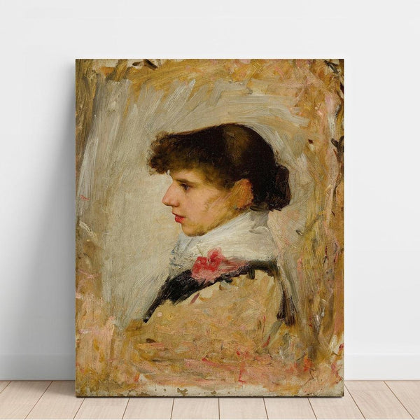 Reproduction of the painting Head of a Model - John William Waterhouse