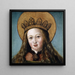 Head of a Holy Woman - Hans Holbein the Elder — framed artwork on a wall