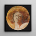 Head of a woman with red hair - Franciszek Murko — framed artwork on a wall
