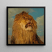 Head of a Lion Reared - Rosa Bonheur — framed artwork on a wall