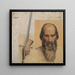 Head of Saint Andrew study of hand holding a painting of Saint Paul - Victor Orsel — framed artwork on a wall
