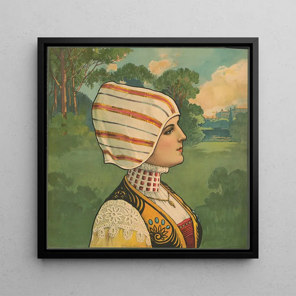 Tête florentine - Campbell Metzger Jacobson — framed artwork on a wall