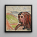 Head to head in the landscape - Edvard Munch — framed artwork on a wall