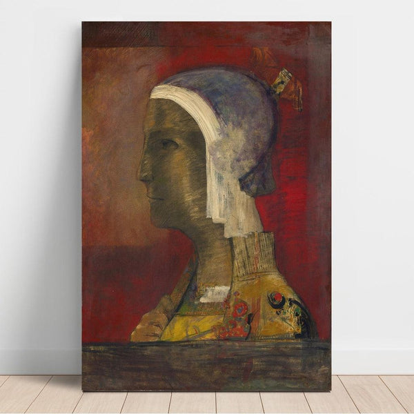 Reproduction of the painting Tête symbolique - Odilon Redon