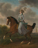 Frederika Sophia Wilhelmina de Prusse 1751-1820 Equestrian portrait of the wife of Prince Willem V - Tethart Philip Christian Haag — artwork view