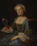 Portrait Painting of Hester Anna van Forest 1736 - Tethart Philip Christian Haag — artwork view