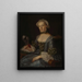 Portrait Painting of Hester Anna van Forest 1736 - Tethart Philip Christian Haag — framed artwork on a wall