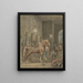 Interior Stable Painting - Tethart Philip Christian Haag — framed artwork on a wall
