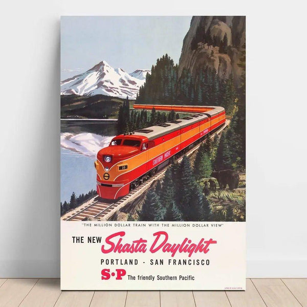 The new Shasta Daylight Portland – San Francisco | Vintage Poster