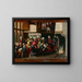 A Brothel Scene - The Monogramist of Brunswick — framed artwork on a wall