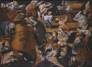 an animal, bird, and stylized figure concert - The Master of Fertility of the Egg — artwork view