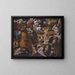 an animal, bird, and stylized figure concert - The Master of Fertility of the Egg — framed artwork on a wall