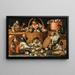 An allegory of domestic disputes - The Master of Fertility of the Egg — framed artwork on a wall