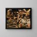 Animal and stylized figure - The Master of Fertility of the Egg — framed artwork on a wall