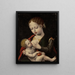 The Virgin Nursing the Child Jesus - The Parrot Master — framed artwork on a wall