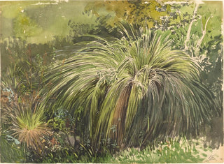 a corner of a meadow with fountain grass - Themistokles von Eckenbrecher — artwork view
