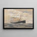 the Kaiser Wilhelm II fast steamer of the Norddeutscher Lloyd - Themistokles von Eckenbrecher — framed artwork on a wall