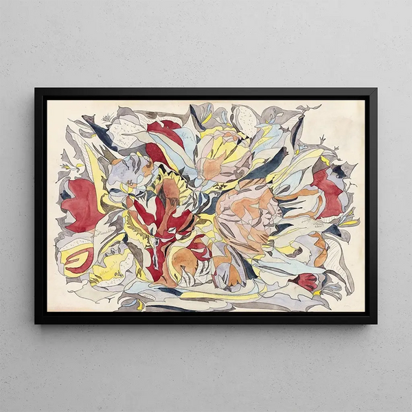 Flower Market Painting - Theo Colenbrander — framed artwork on a wall
