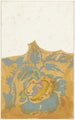 Drawing of a project for a menu with botanical decoration - Theo Colenbrander — artwork view