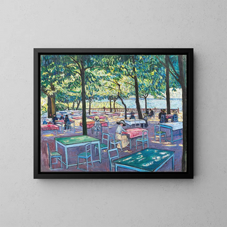 Auberge de Baumgartenbrück - Theo Von Brockhusen — framed artwork on a wall