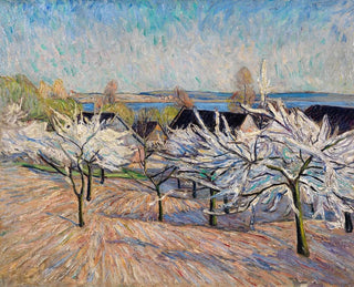 Apple Blossom Painting at Werder - Theo Von Brockhusen — artwork view